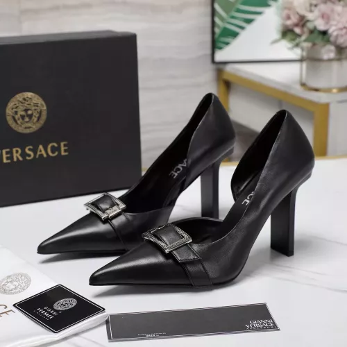 Wholesale Versace High-Heeled Shoes For Women #1275361 $118.00 USD, Wholesale Quality Replica Versace High-Heeled Shoes