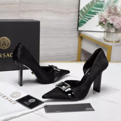 Wholesale Versace High-Heeled Shoes For Women #1275362 $118.00 USD, Wholesale Quality Replica Versace High-Heeled Shoes