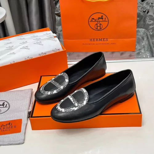 Wholesale Hermes Leather Shoes For Women #1275410 $108.00 USD, Wholesale Quality Replica Hermes Leather Shoes