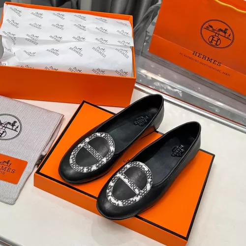 Replica Hermes Leather Shoes For Women #1275410 $108.00 USD for Wholesale