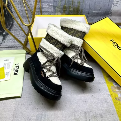 Replica Fendi Fashion Boots For Women #1275416 $125.00 USD for Wholesale