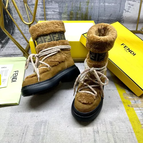 Replica Fendi Fashion Boots For Women #1275417 $125.00 USD for Wholesale