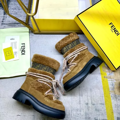 Replica Fendi Fashion Boots For Women #1275417 $125.00 USD for Wholesale