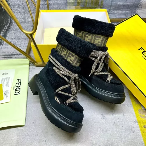 Replica Fendi Fashion Boots For Women #1275419 $125.00 USD for Wholesale