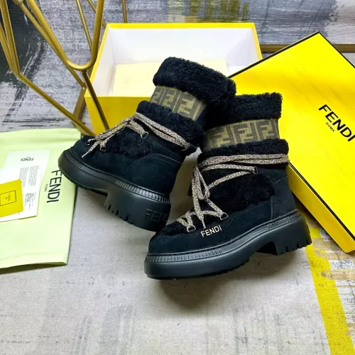 Replica Fendi Fashion Boots For Women #1275419 $125.00 USD for Wholesale