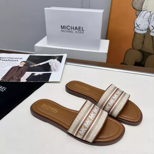 Replica Michael Kors Slippers For Women #1275433 $82.00 USD for Wholesale