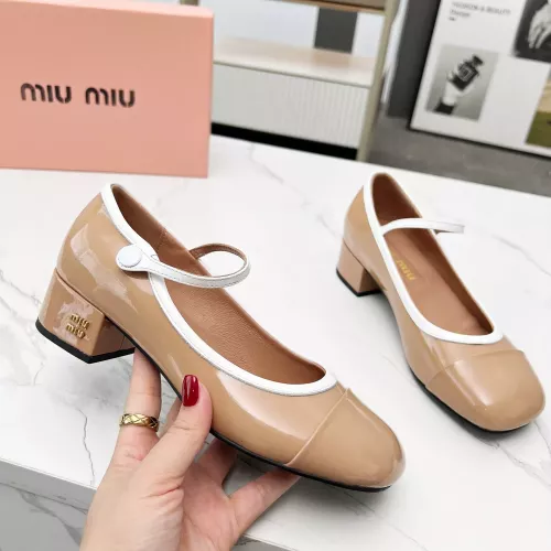 Wholesale MIU MIU High-Heeled Shoes For Women #1275557 $92.00 USD, Wholesale Quality Replica MIU MIU High-Heeled Shoes