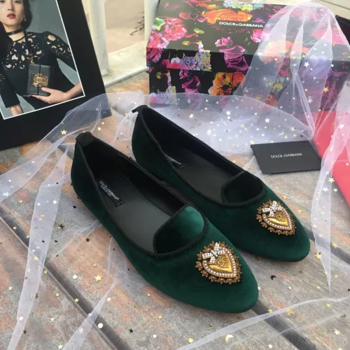 Wholesale Dolce &amp; Gabbana D&amp;G Flat Shoes For Women #1275596 $130.00 USD, Wholesale Quality Replica DKNY Boots