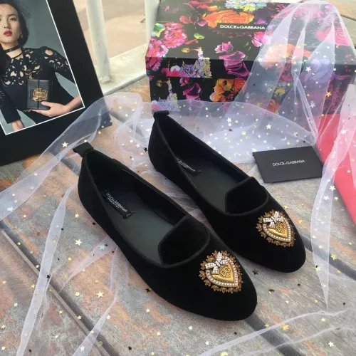 Wholesale Dolce &amp; Gabbana D&amp;G Flat Shoes For Women #1275598 $130.00 USD, Wholesale Quality Replica DKNY Boots