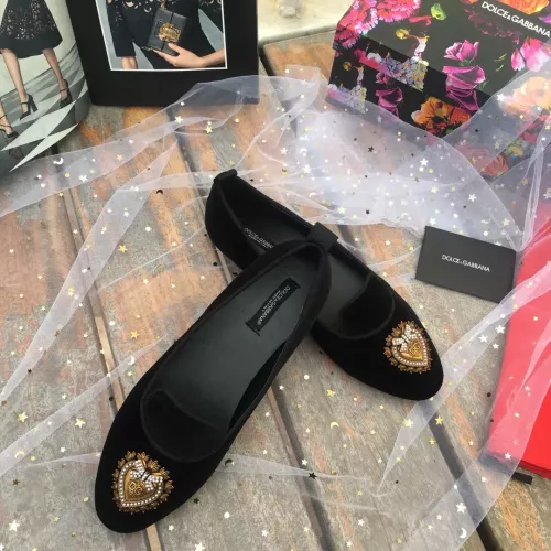 Replica Dolce & Gabbana D&G Flat Shoes For Women #1275598 $130.00 USD for Wholesale