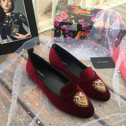 Wholesale Dolce &amp; Gabbana D&amp;G Flat Shoes For Women #1275601 $130.00 USD, Wholesale Quality Replica DKNY Boots