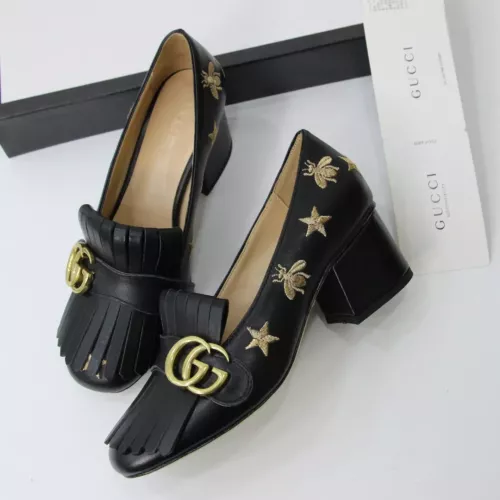 Wholesale Gucci High-Heeled Shoes For Women #1275736 $98.00 USD, Wholesale Quality Replica Gucci High-Heeled Shoes