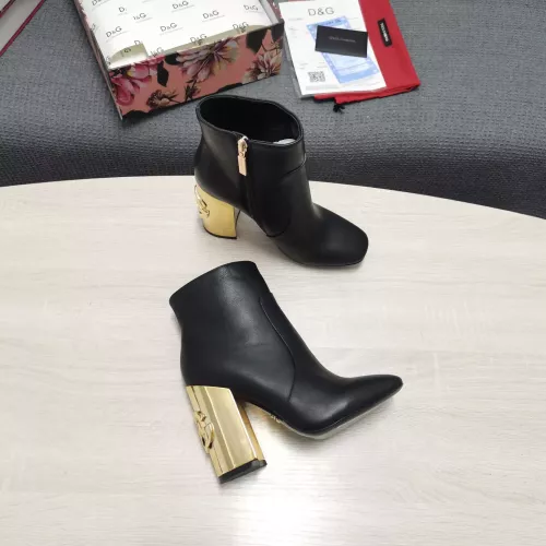 Replica Dolce & Gabbana D&G Boots For Women #1275763 $160.00 USD for Wholesale