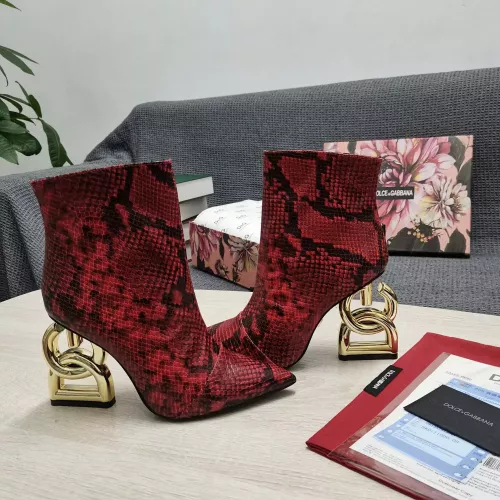 Replica Dolce & Gabbana D&G Boots For Women #1275769 $165.00 USD for Wholesale