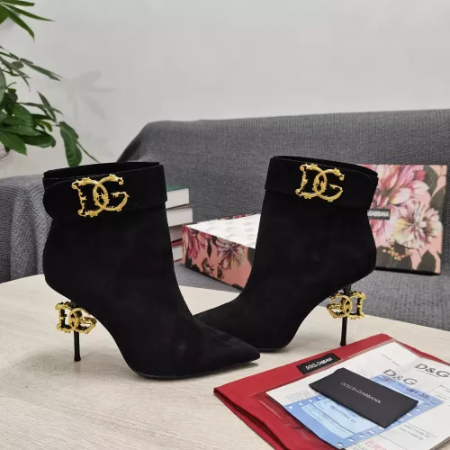 Replica Dolce & Gabbana D&G Boots For Women #1275785 $172.00 USD for Wholesale