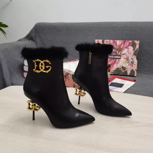 Wholesale Dolce &amp; Gabbana D&amp;G Boots For Women #1275788 $175.00 USD, Wholesale Quality Replica Dolce &amp; Gabbana D&amp;G Boots