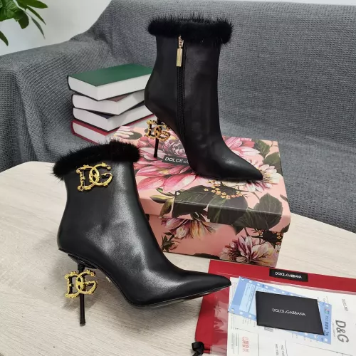 Replica Dolce & Gabbana D&G Boots For Women #1275788 $175.00 USD for Wholesale