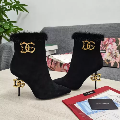 Replica Dolce & Gabbana D&G Boots For Women #1275793 $175.00 USD for Wholesale