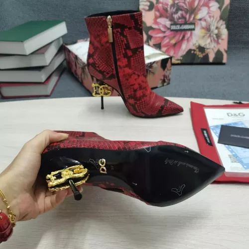 Replica Dolce & Gabbana D&G Boots For Women #1275817 $165.00 USD for Wholesale