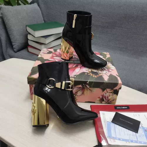 Replica Dolce & Gabbana D&G Boots For Women #1275831 $165.00 USD for Wholesale