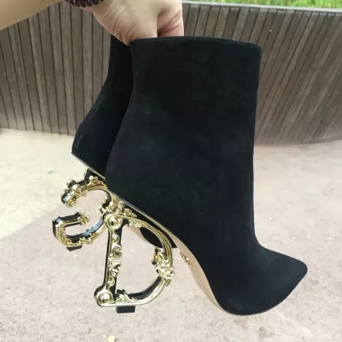 Replica Dolce & Gabbana D&G Boots For Women #1275850 $160.00 USD for Wholesale