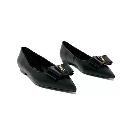 Wholesale Yves Saint Laurent YSL Flat Shoes For Women #1275997 $98.00 USD, Wholesale Quality Replica Yves Saint Laurent YSL Flat Shoes