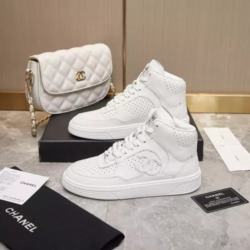 Wholesale Chanel High Tops Shoes For Women #1276159 $112.00 USD, Wholesale Quality Replica Chanel High Tops Shoes