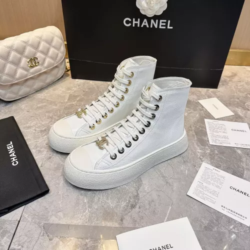 Wholesale Chanel High Tops Shoes For Women #1276161 $98.00 USD, Wholesale Quality Replica Chanel High Tops Shoes