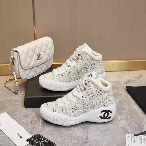 Wholesale Chanel High Tops Shoes For Women #1276163 $118.00 USD, Wholesale Quality Replica Chanel High Tops Shoes