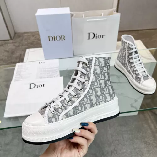 Replica Christian Dior High Top Shoes For Women #1276243 $96.00 USD for Wholesale