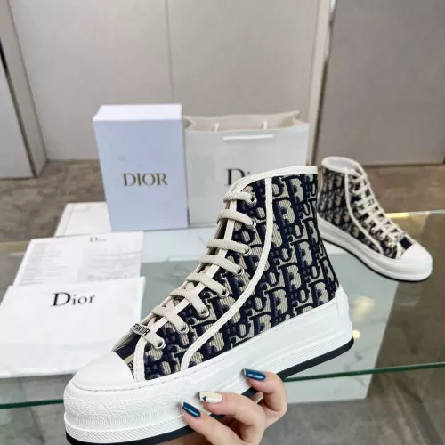 Replica Christian Dior High Top Shoes For Women #1276244 $96.00 USD for Wholesale