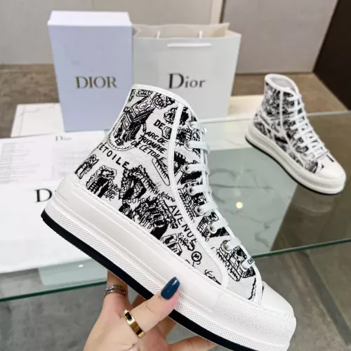 Replica Christian Dior High Top Shoes For Women #1276245 $96.00 USD for Wholesale