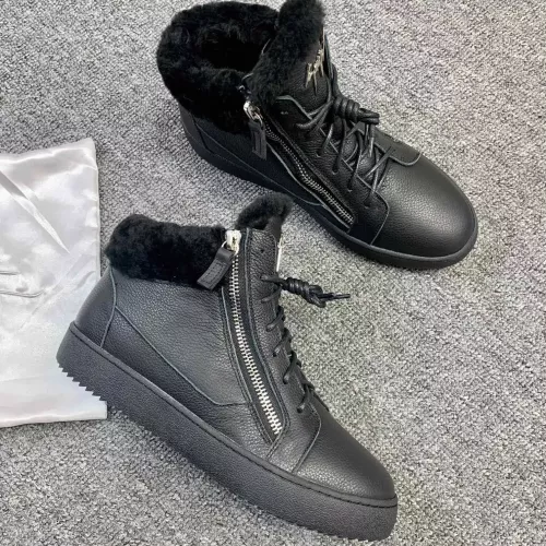 Replica Giuseppe Zanotti High Tops Shoes For Men #1276329 $102.00 USD for Wholesale