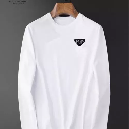 Wholesale Prada T-Shirts Long Sleeved For Unisex #1276366 $34.00 USD, Wholesale Quality Replica Prada T-Shirts