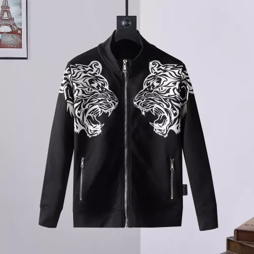 Wholesale Philipp Plein PP Jackets Long Sleeved For Men #1276376 $64.00 USD, Wholesale Quality Replica Philipp Plein PP Jackets