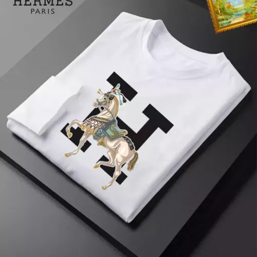 Replica Hermes T-Shirts Long Sleeved For Unisex #1276433 $34.00 USD for Wholesale