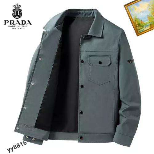 Wholesale Prada Jackets Long Sleeved For Men #1276625 $60.00 USD, Wholesale Quality Replica Prada Jackets