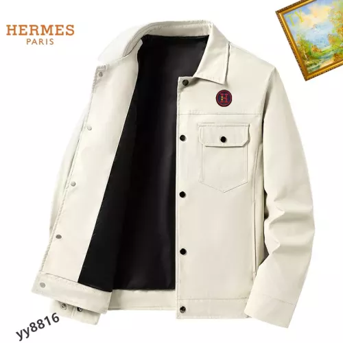 Wholesale Hermes Jackets Long Sleeved For Men #1276630 $60.00 USD, Wholesale Quality Replica Hermes Jackets