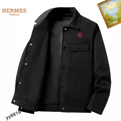 Wholesale Hermes Jackets Long Sleeved For Men #1276632 $60.00 USD, Wholesale Quality Replica Hermes Jackets