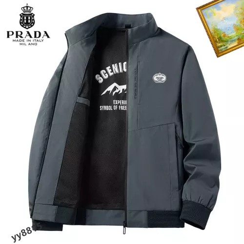 Wholesale Prada Jackets Long Sleeved For Men #1276637 $60.00 USD, Wholesale Quality Replica Prada Jackets