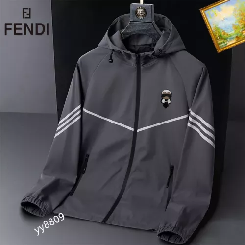 Wholesale Fendi Jackets Long Sleeved For Men #1276643 $60.00 USD, Wholesale Quality Replica Fendi Jackets