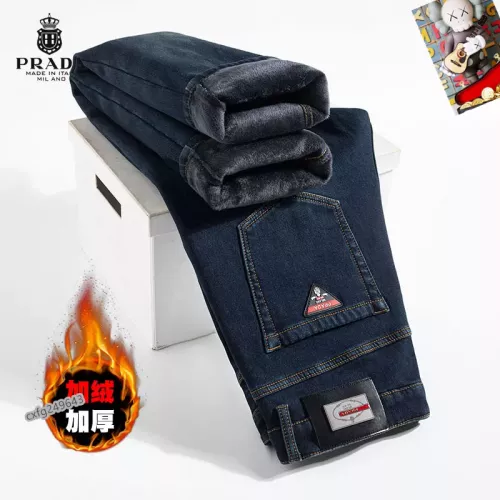 Replica Prada Jeans For Men #1276668 $48.00 USD for Wholesale