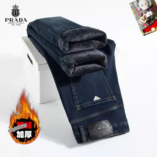 Replica Prada Jeans For Men #1276672 $48.00 USD for Wholesale