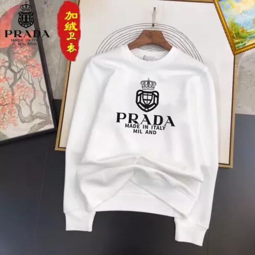 Wholesale Prada Hoodies Long Sleeved For Men #1276975 $45.00 USD, Wholesale Quality Replica Prada Hoodies