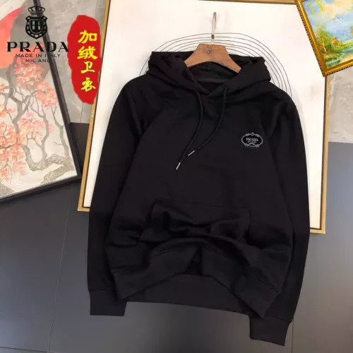 Wholesale Prada Hoodies Long Sleeved For Men #1276998 $45.00 USD, Wholesale Quality Replica Prada Hoodies