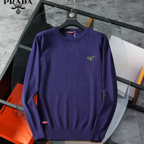 Wholesale Prada Sweater Long Sleeved For Men #1277151 $42.00 USD, Wholesale Quality Replica Prada Sweater