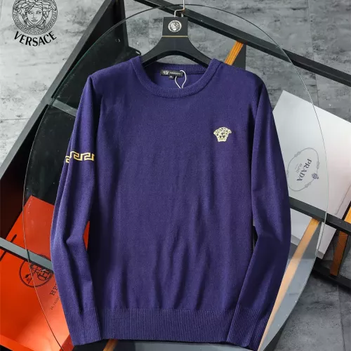 Wholesale Versace Sweaters Long Sleeved For Men #1277152 $42.00 USD, Wholesale Quality Replica Versace Sweaters