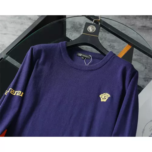 Replica Versace Sweaters Long Sleeved For Men #1277152 $42.00 USD for Wholesale