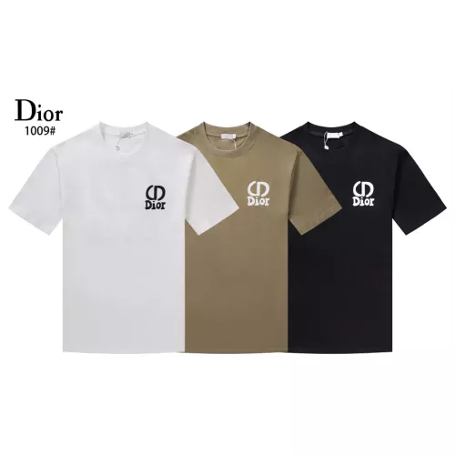 Replica Christian Dior T-Shirts Short Sleeved For Unisex #1277177 $29.00 USD for Wholesale