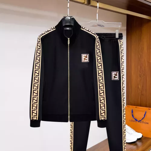 Wholesale Fendi Tracksuits Long Sleeved For Men #1277258 $82.00 USD, Wholesale Quality Replica Fendi Tracksuits